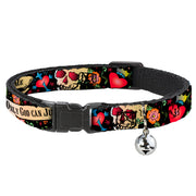 Cat Collar Breakaway - Only God Can Judge Me Black Breakaway Cat Collars Buckle-Down