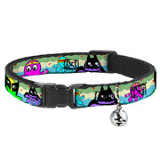 Cat Collar Breakaway - Octopus Superhero Cartoon Breakaway Cat Collars Buckle-Down