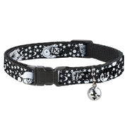 Cat Collar Breakaway - Owl Expressions Black White Breakaway Cat Collars Buckle-Down