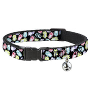 Cat Collar Breakaway - Owl Sketch Black White Multi Color Breakaway Cat Collars Buckle-Down
