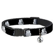 Cat Collar Breakaway - Owls Black White1 Breakaway Cat Collars Buckle-Down