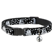 Cat Collar Breakaway - Owls Black White3 Breakaway Cat Collars Buckle-Down