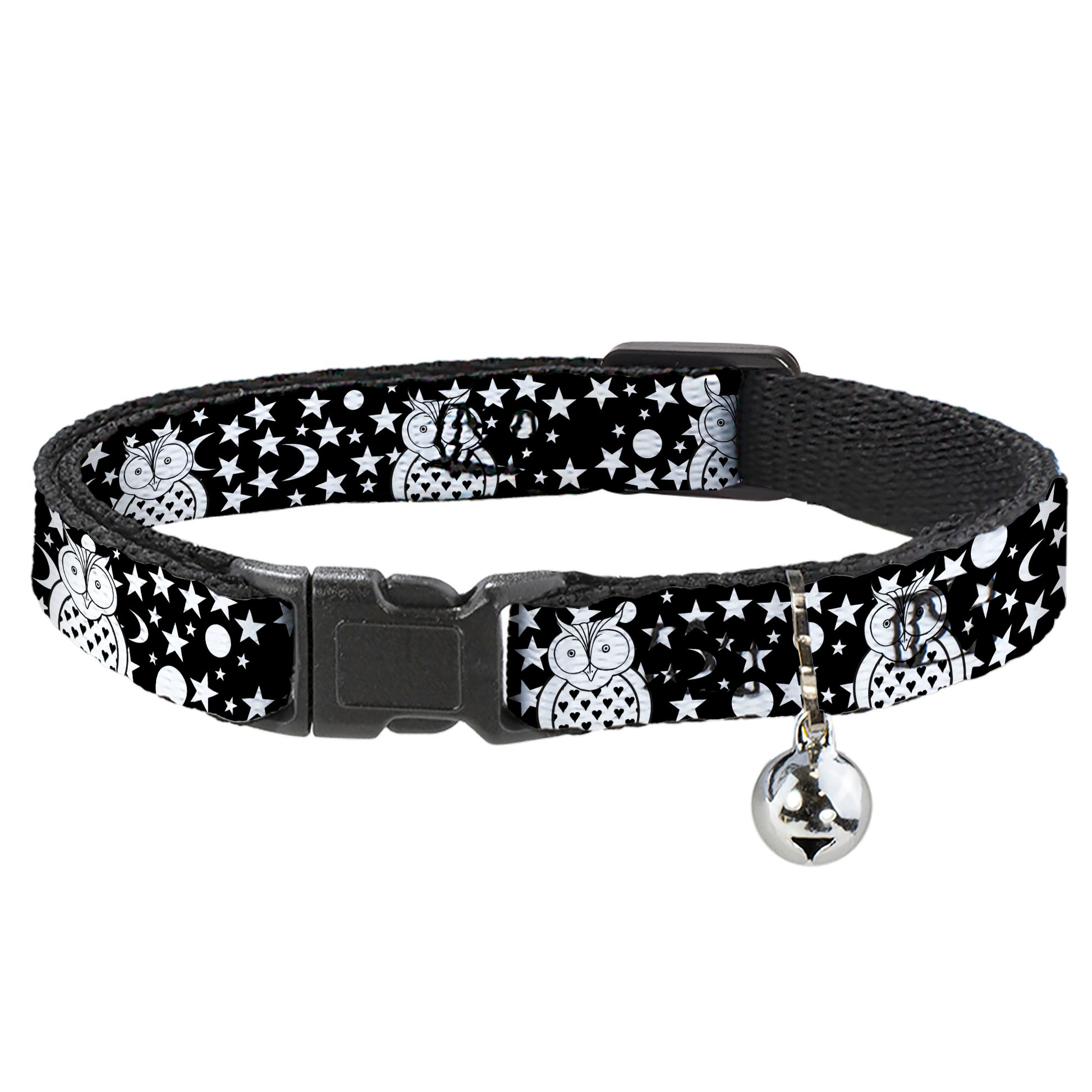 Cat Collar Breakaway - Owls Black White3 Breakaway Cat Collars Buckle-Down