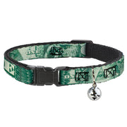 Cat Collar Breakaway - One Dollar Bill Eye of Providence Bald Eagle CLOSE-UP Breakaway Cat Collars Buckle-Down