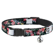 Cat Collar Breakaway - Oregon Silhouette PORTLAND OREGON-CITY OF ROSES Roses White Breakaway Cat Collars Buckle-Down