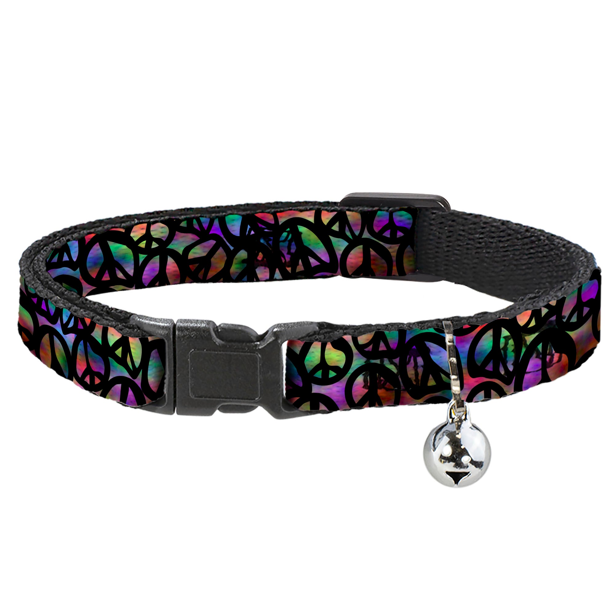 Cat Collar Breakaway - Peace Psychedelic Breakaway Cat Collars Buckle-Down