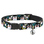 Cat Collar Breakaway - Penguin Cartoon Breakaway Cat Collars Buckle-Down