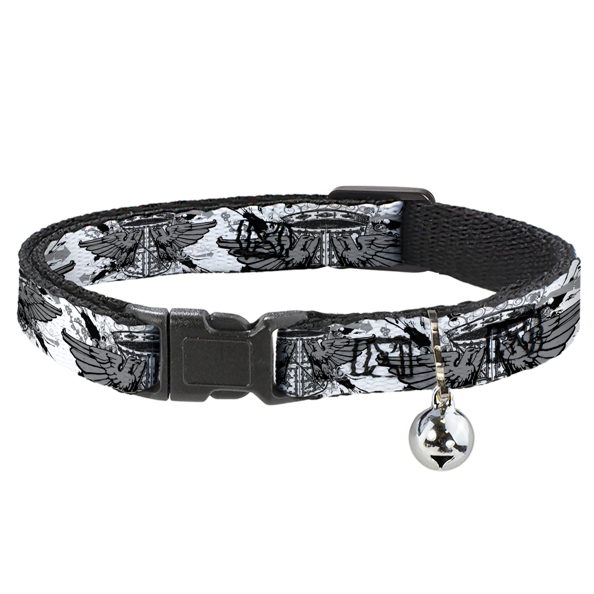 Cat Collar Breakaway - Phoenix Shield White Breakaway Cat Collars Buckle-Down