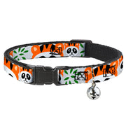 Cat Collar Breakaway - Panda w Tiger Hat Breakaway Cat Collars Buckle-Down
