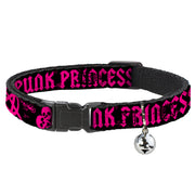 Cat Collar Breakaway - Punk Princess Black Fuchsia Breakaway Cat Collars Buckle-Down