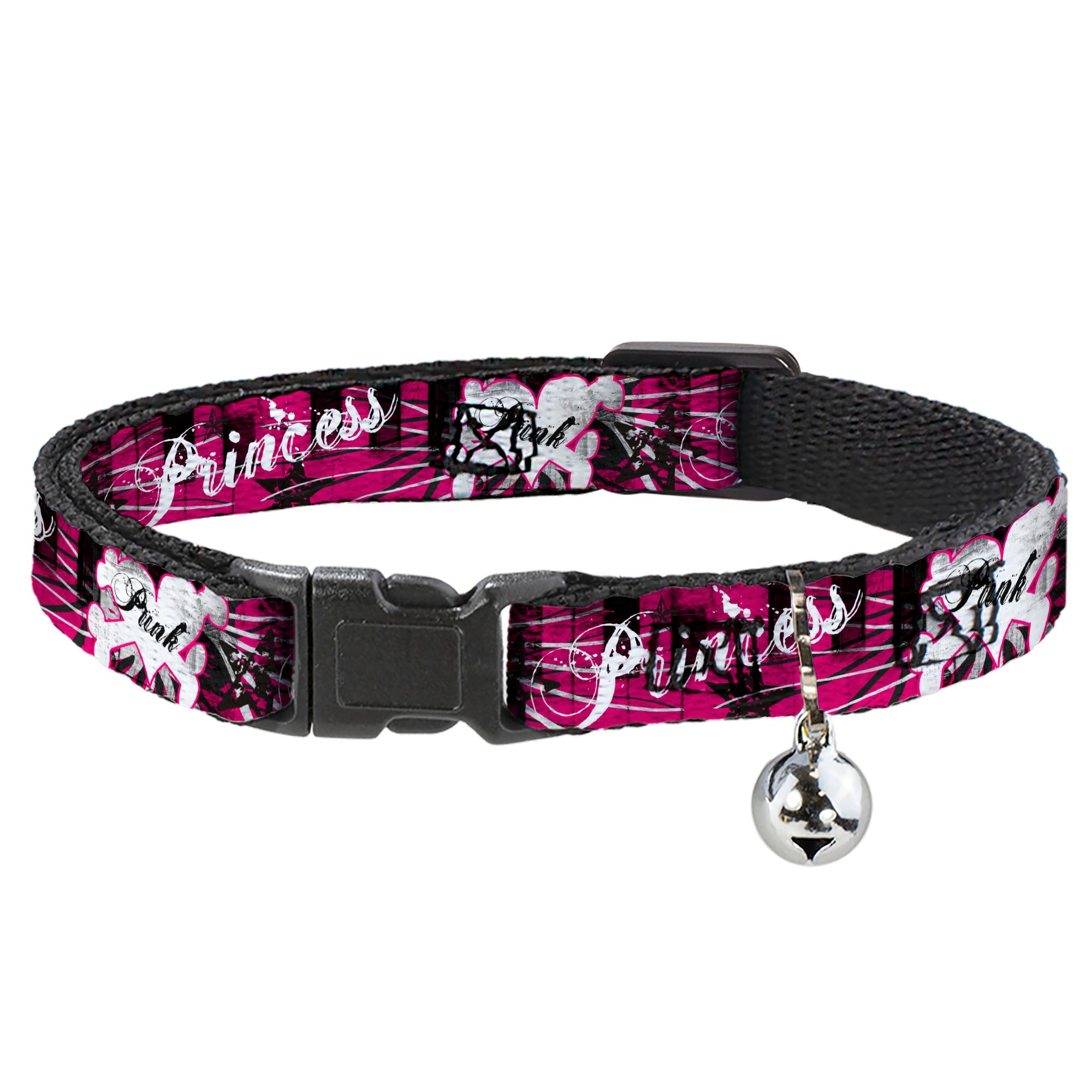 Cat Collar Breakaway - Punk Princess w Piano Keys Breakaway Cat Collars Buckle-Down
