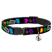 Cat Collar Breakaway - Punk You Black Full Color Breakaway Cat Collars Buckle-Down