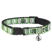 Cat Collar Breakaway - Rings White Green Red Breakaway Cat Collars Buckle-Down