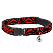 Cat Collar Breakaway - Rising Sun Red Black Breakaway Cat Collars Buckle-Down