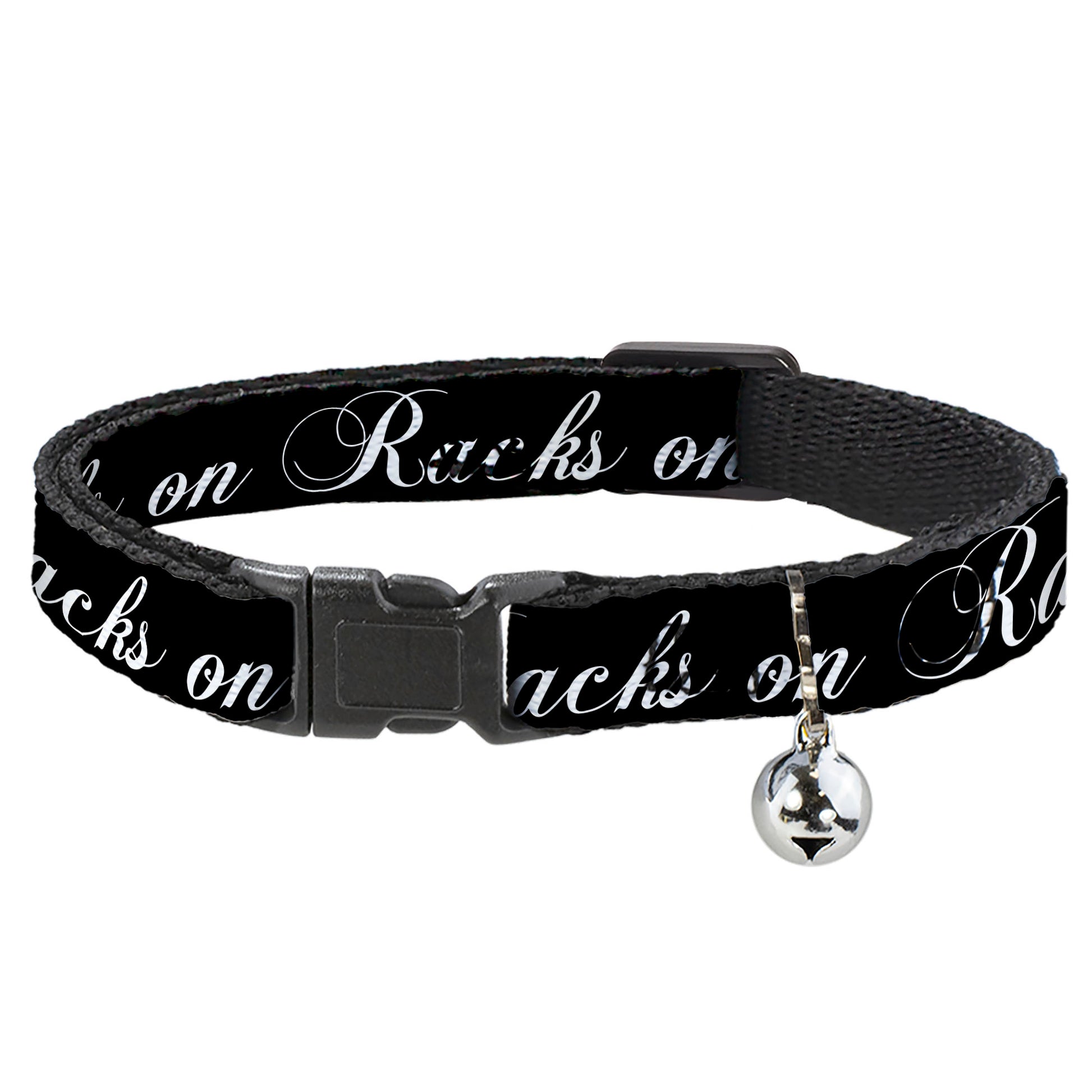 Cat Collar Breakaway - RACKS ON RACKS Black White Breakaway Cat Collars Buckle-Down