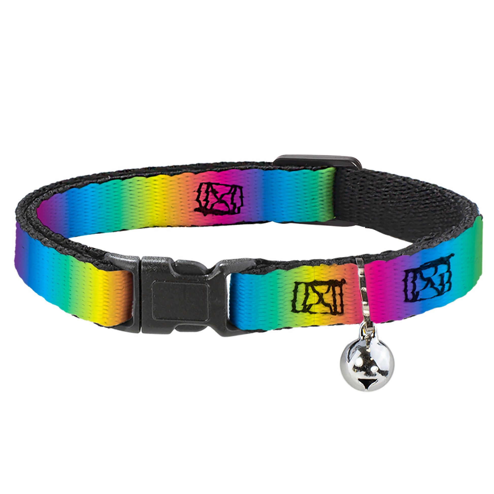 Cat Collar Breakaway - Rainbow Ombre Breakaway Cat Collars Buckle-Down