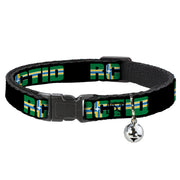 Cat Collar Breakaway - RCTID Black Portland Flag Breakaway Cat Collars Buckle-Down