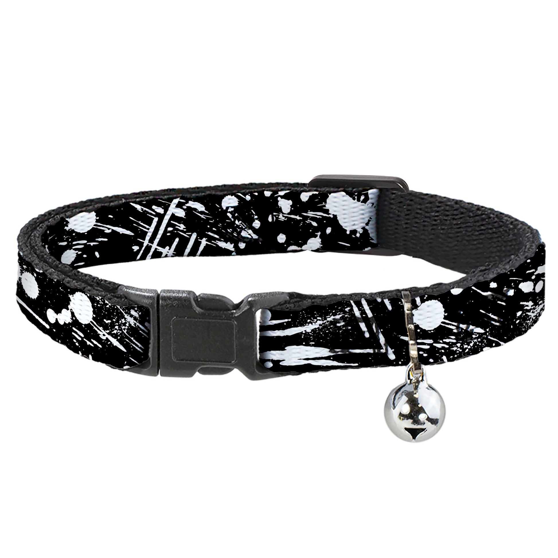 Cat Collar Breakaway - Splatter Black White Breakaway Cat Collars Buckle-Down