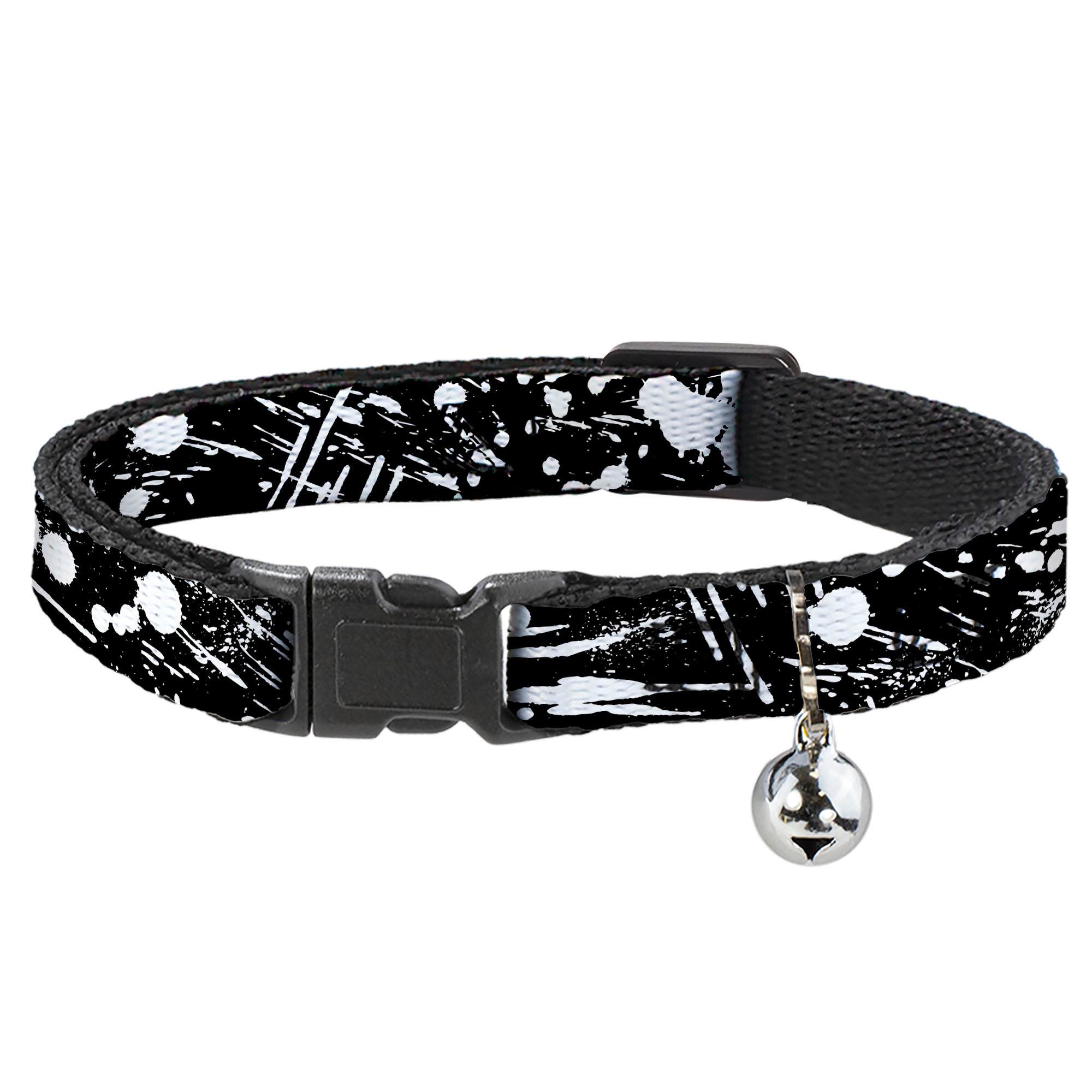 Cat Collar Breakaway - Splatter Black White Breakaway Cat Collars Buckle-Down