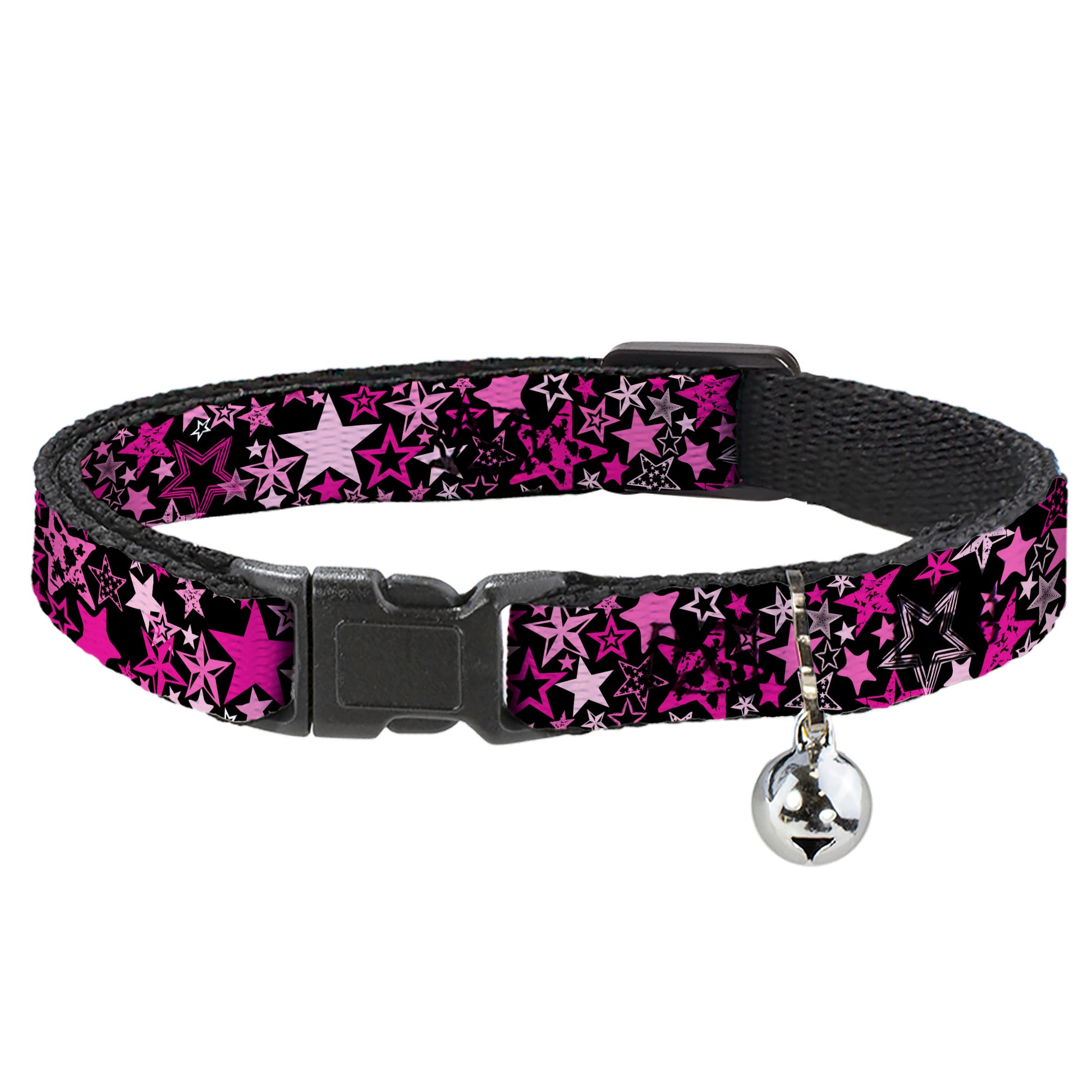 Cat Collar Breakaway - Stargazer Black Pink Breakaway Cat Collars Buckle-Down