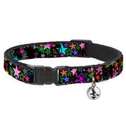 Cat Collar Breakaway - Stargazer Black Multi Color Breakaway Cat Collars Buckle-Down