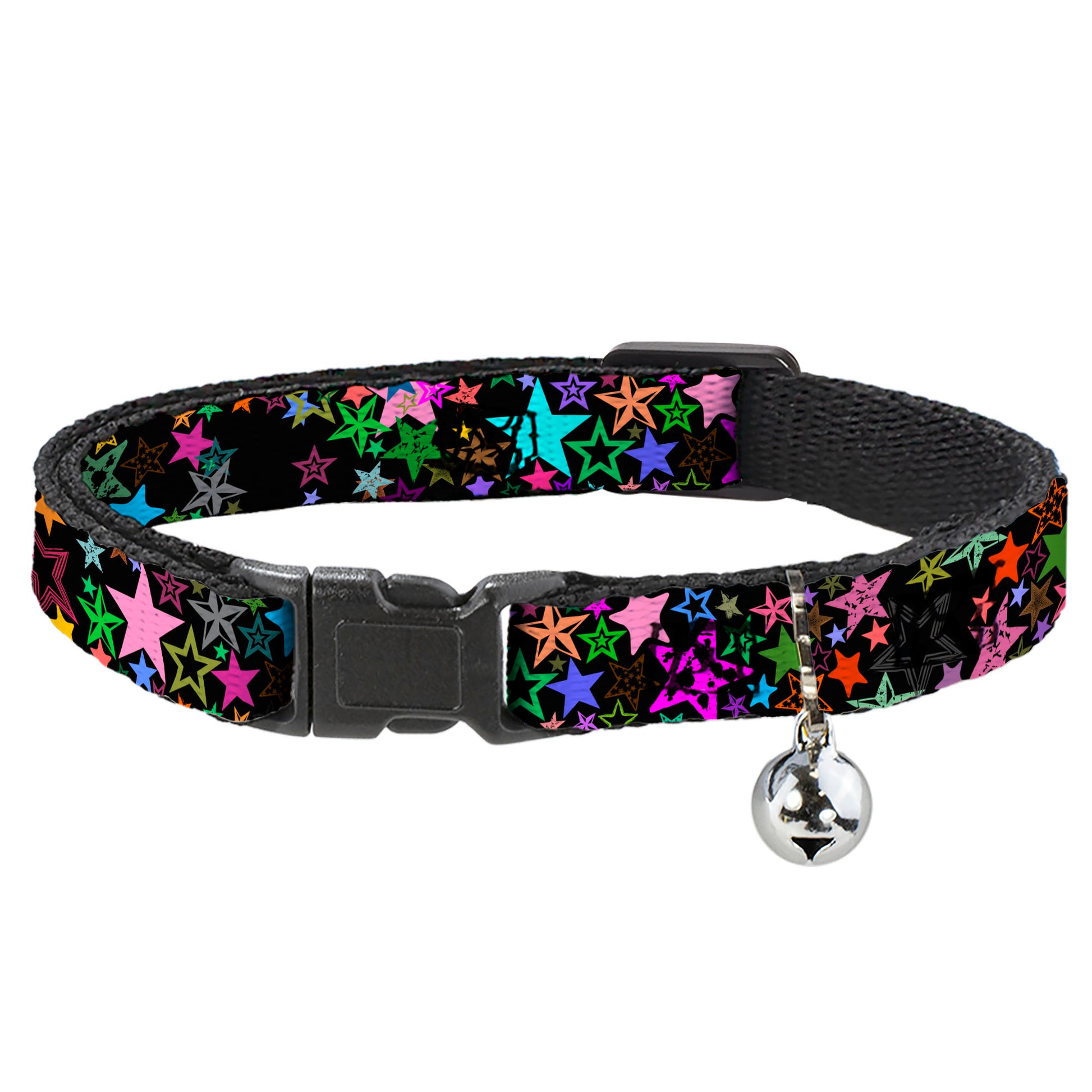 Cat Collar Breakaway - Stargazer Black Multi Color Breakaway Cat Collars Buckle-Down