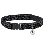 Cat Collar Breakaway - Skull Yard Black Gray Breakaway Cat Collars Buckle-Down