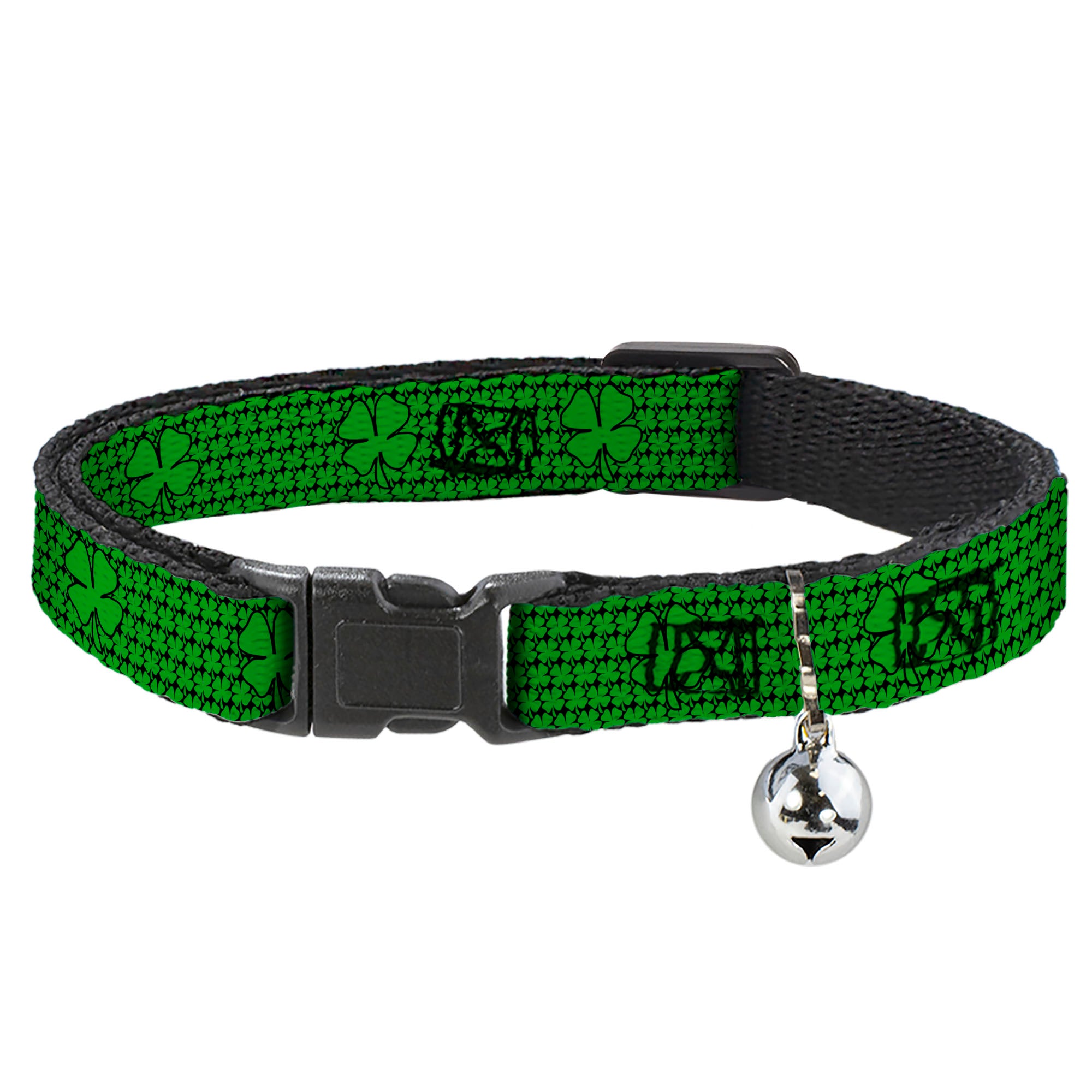 Cat Collar Breakaway - St. Pat's Clovers Green Breakaway Cat Collars Buckle-Down