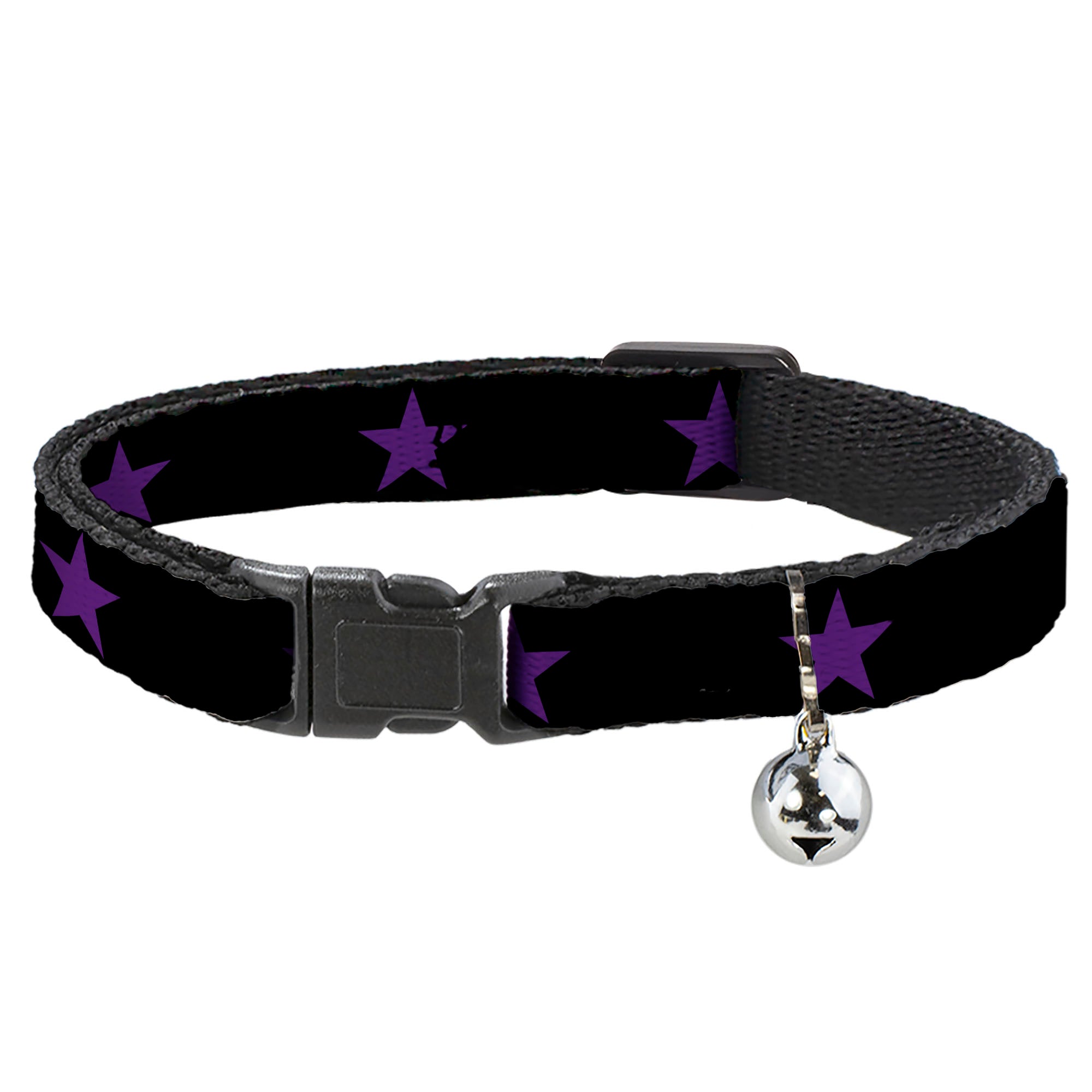 Cat Collar Breakaway - Star Black Purple Breakaway Cat Collars Buckle-Down