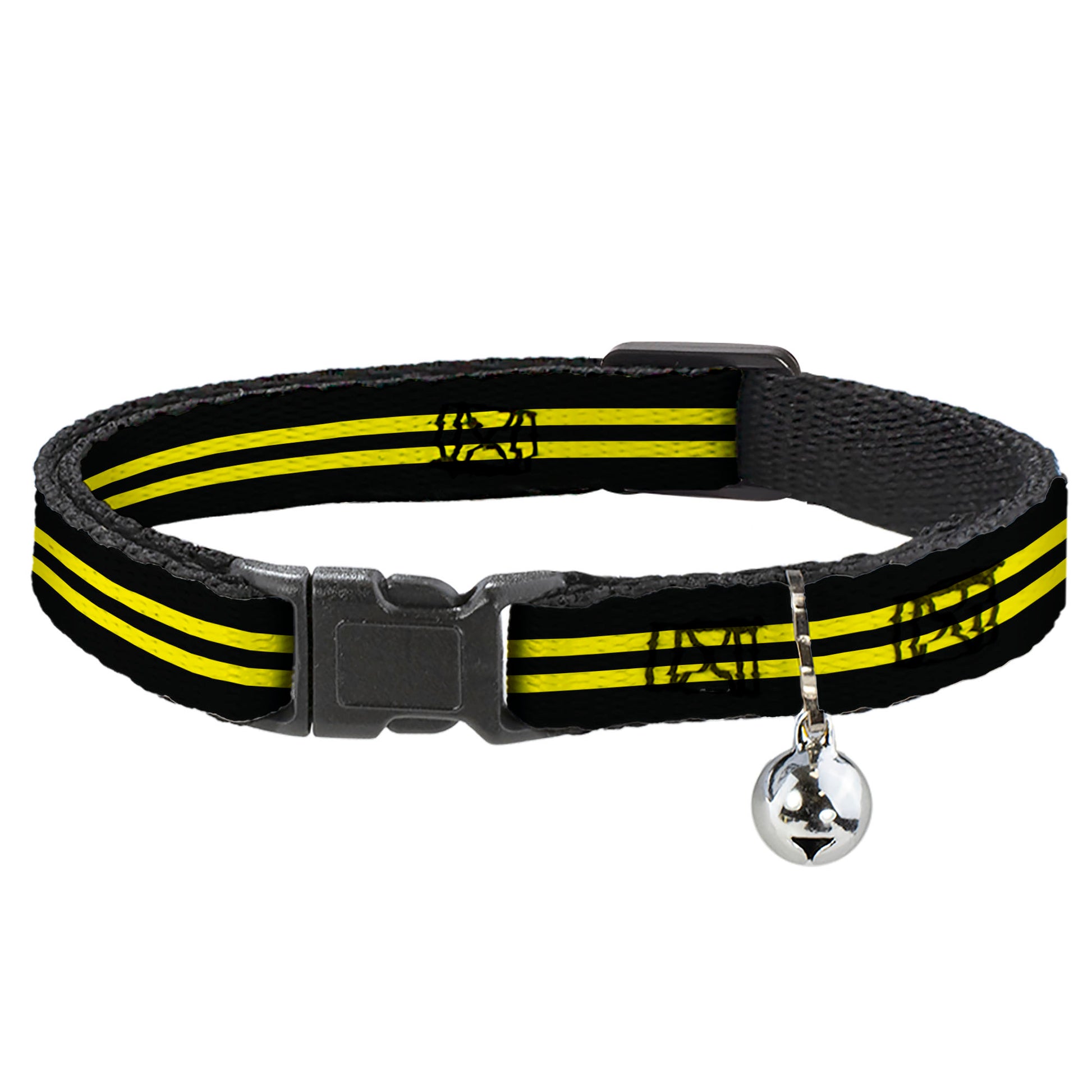 Cat Collar Breakaway - Stripe Black Yellow Breakaway Cat Collars Buckle-Down