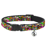 Cat Collar Breakaway - Sound Effect Checkers Multi Color Breakaway Cat Collars Buckle-Down