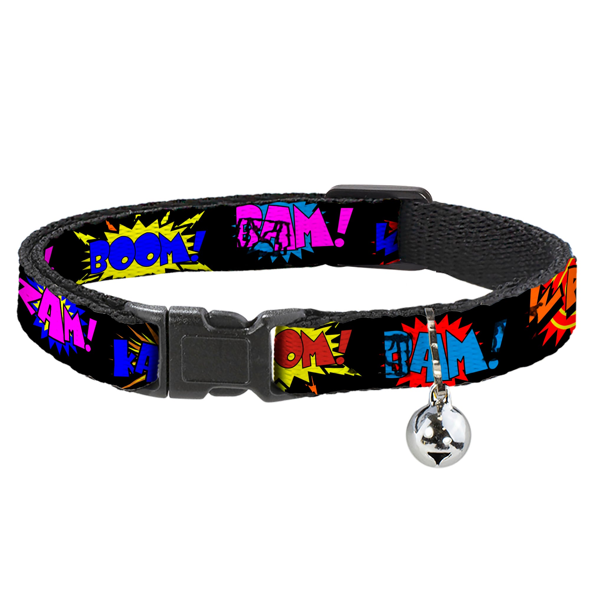Cat Collar Breakaway - Sound Effects Black Multi Color Breakaway Cat Collars Buckle-Down