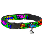 Cat Collar Breakaway - Sound Effects Green Multi Color Breakaway Cat Collars Buckle-Down