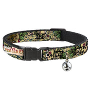 Cat Collar Breakaway - Trust No One Tan Breakaway Cat Collars Buckle-Down