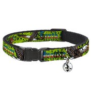 Cat Collar Breakaway - Truth and Justice Green Breakaway Cat Collars Buckle-Down