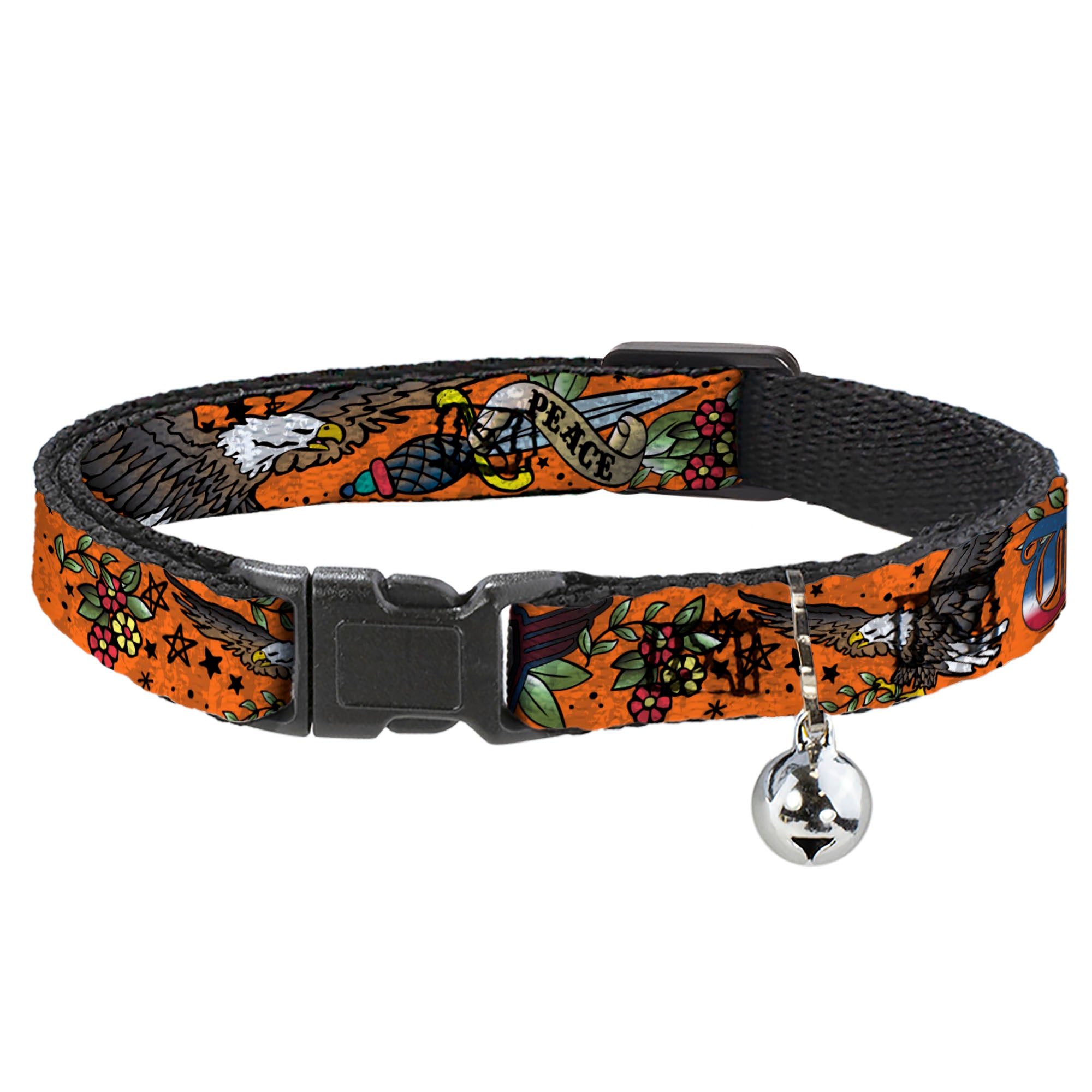 Cat Collar Breakaway - Truth and Justice Orange Breakaway Cat Collars Buckle-Down