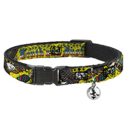 Cat Collar Breakaway - Truth and Justice Yellow Breakaway Cat Collars Buckle-Down