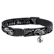 Cat Collar Breakaway - Truth and Justice Black White Breakaway Cat Collars Buckle-Down