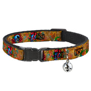 Cat Collar Breakaway - Tattoo Johnny-Candles & Skulls Breakaway Cat Collars Tattoo Johnny