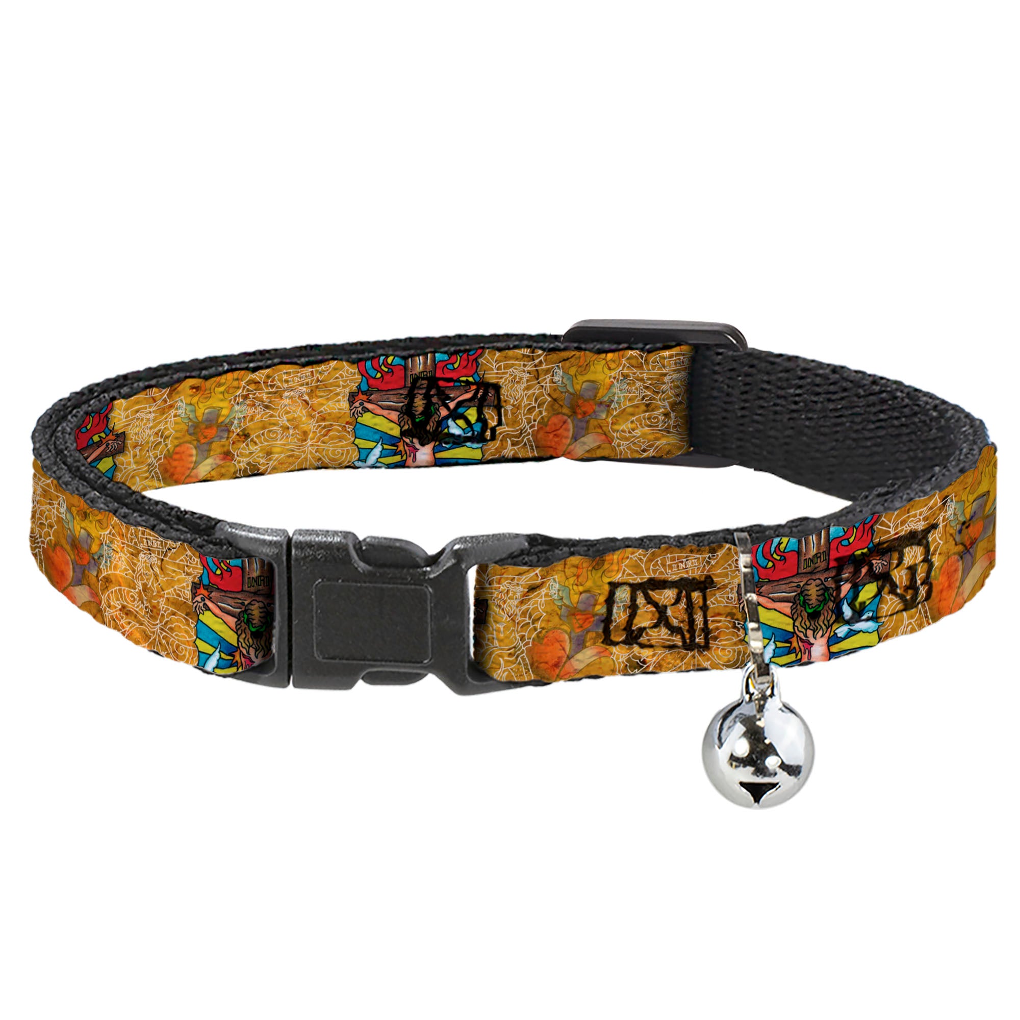 Cat Collar Breakaway - Tattoo Johnny-Religious Breakaway Cat Collars Tattoo Johnny
