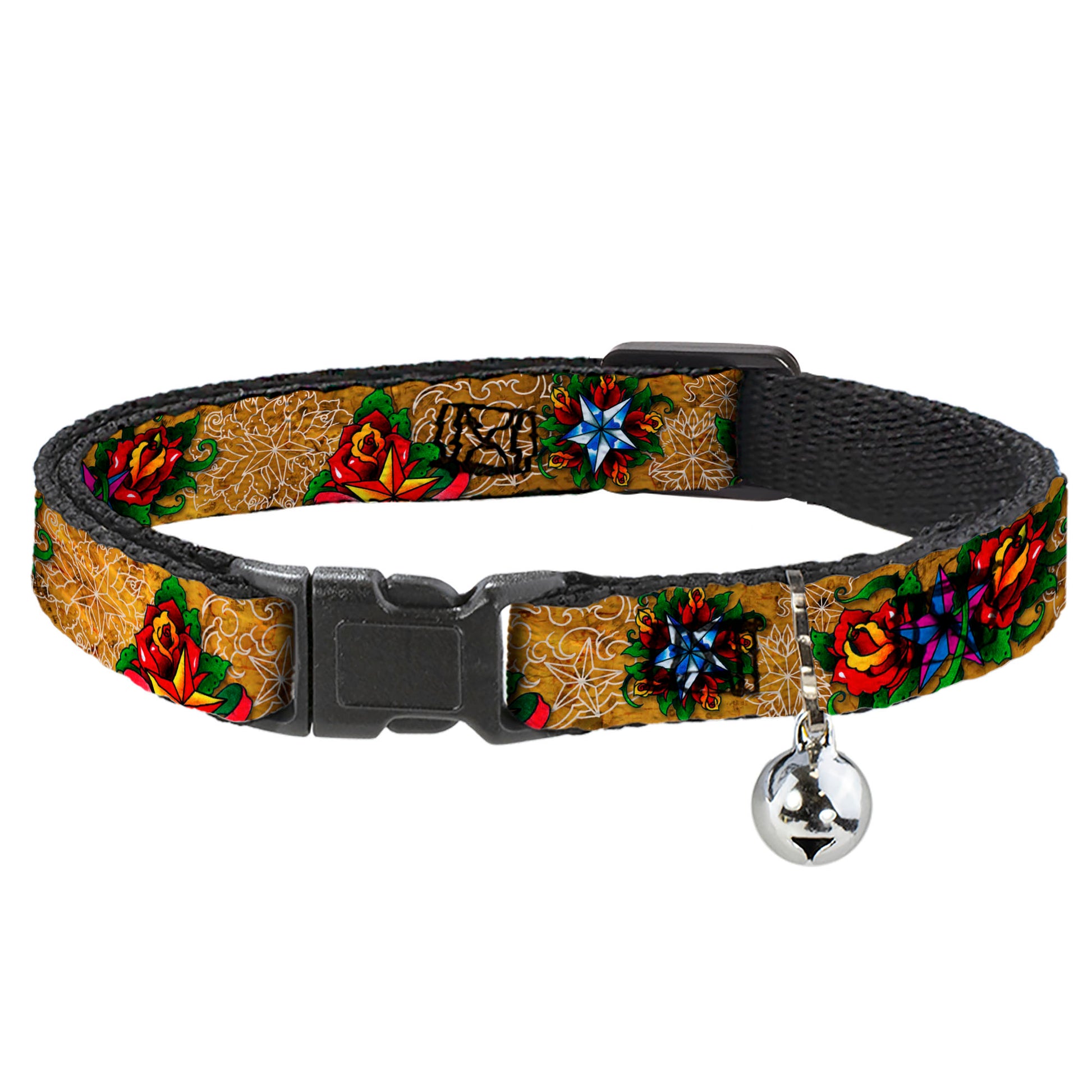 Cat Collar Breakaway - Tattoo Johnny-Stars Breakaway Cat Collars Tattoo Johnny