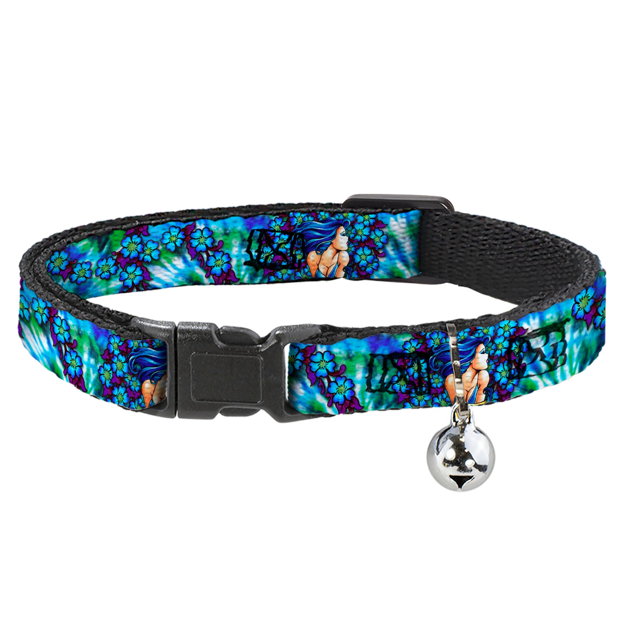 Cat Collar Breakaway - Tattoo Johnny-Blue Hair Breakaway Cat Collars Tattoo Johnny