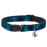 Cat Collar Breakaway - Tattoo Johnny-Brutal Blue Breakaway Cat Collars Tattoo Johnny
