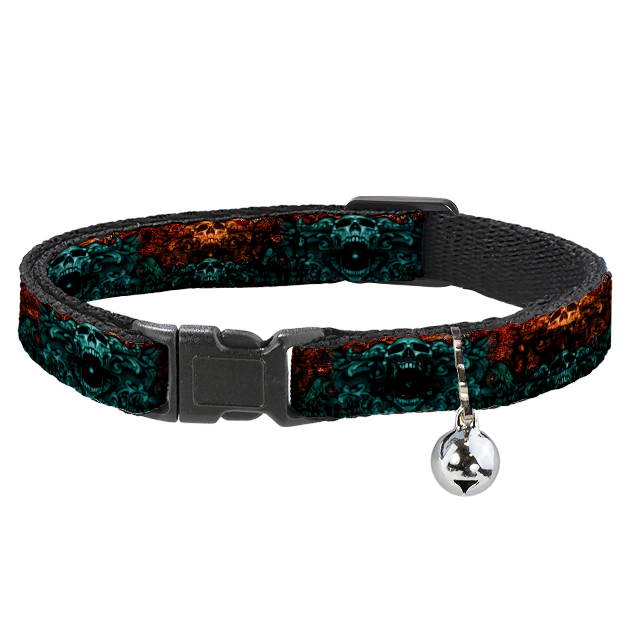 Cat Collar Breakaway - Tattoo Johnny-Ornament Skull Breakaway Cat Collars Tattoo Johnny