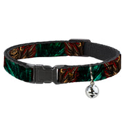 Cat Collar Breakaway - Tattoo Johnny-Zombie King Breakaway Cat Collars Tattoo Johnny