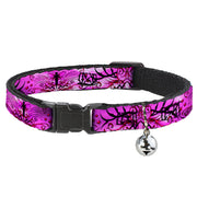 Cat Collar Breakaway - Tattoo Johnny-Fairy Pink Swirl Breakaway Cat Collars Tattoo Johnny