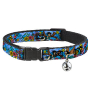 Cat Collar Breakaway - Tattoo Johnny-Flower Fairy Breakaway Cat Collars Tattoo Johnny