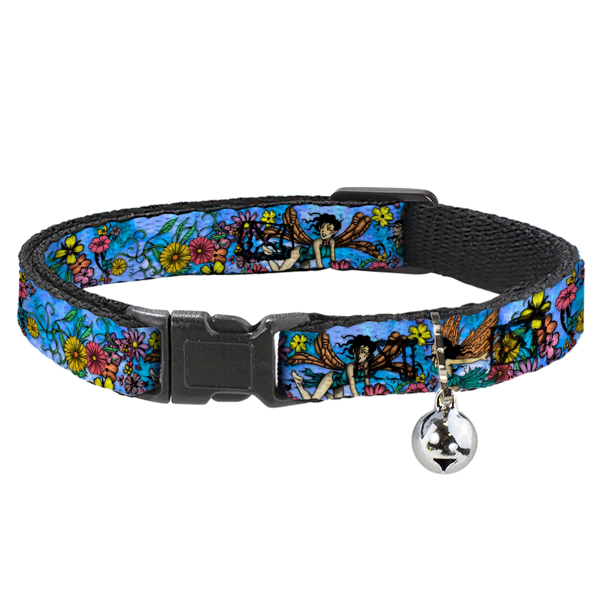 Cat Collar Breakaway - Tattoo Johnny-Flower Fairy Breakaway Cat Collars Tattoo Johnny