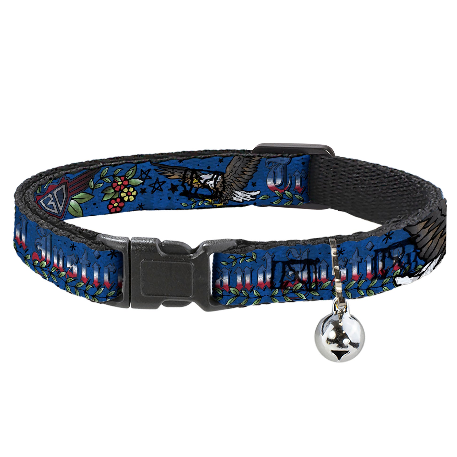 Cat Collar Breakaway - Truth and Justice Blue Breakaway Cat Collars Buckle-Down
