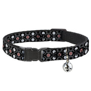 Cat Collar Breakaway - Tapestry 1 Black Breakaway Cat Collars Buckle-Down